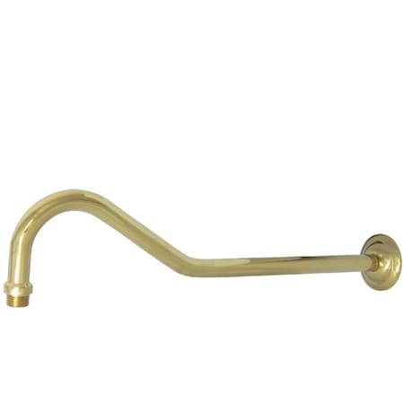 Showerscape Restoration 17" Shower Arm, Polished Brass K117C2